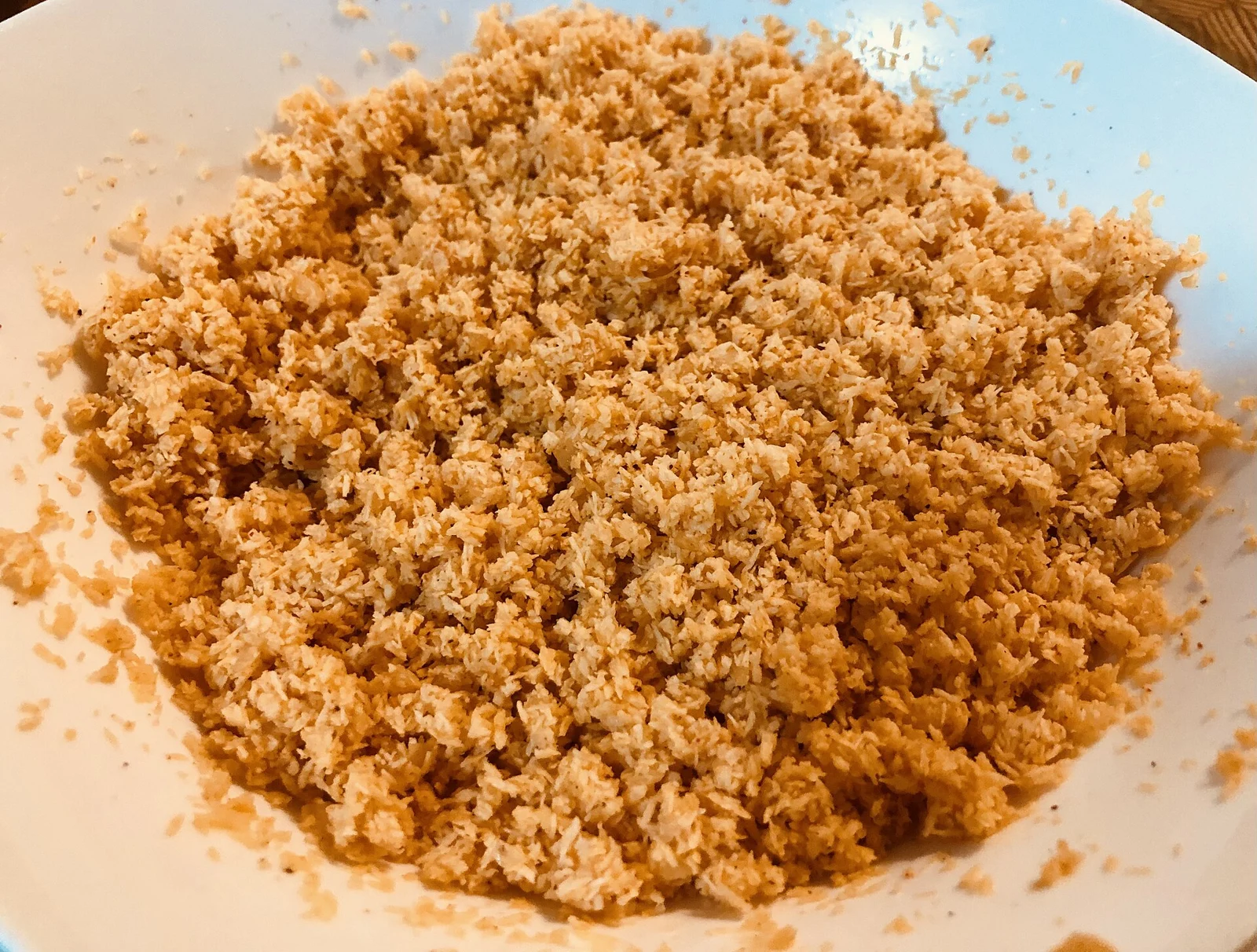 Pol sambol, the Sri Lankan coconut, chilli and lime relish.