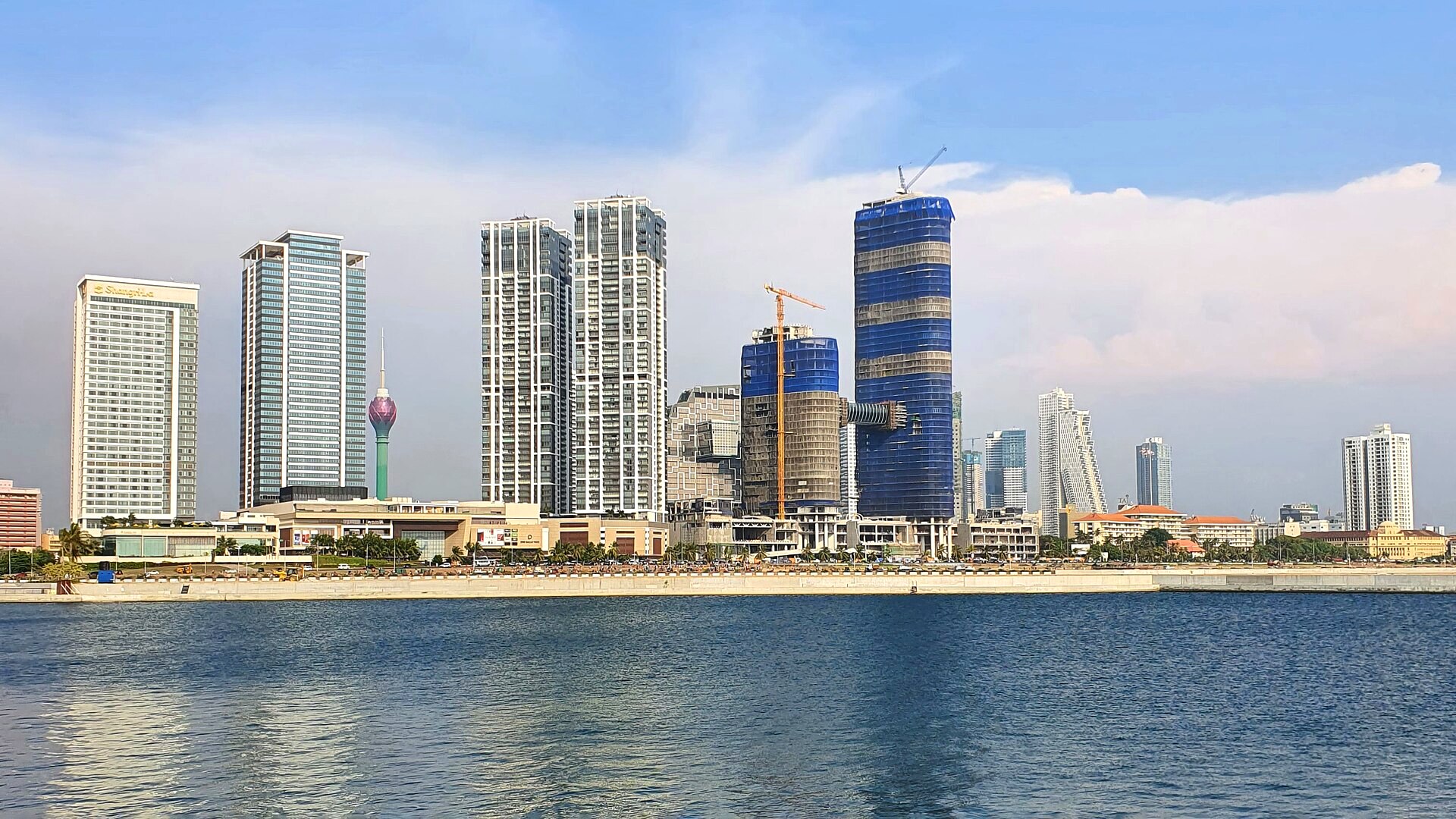 Colombo skyline across the water
