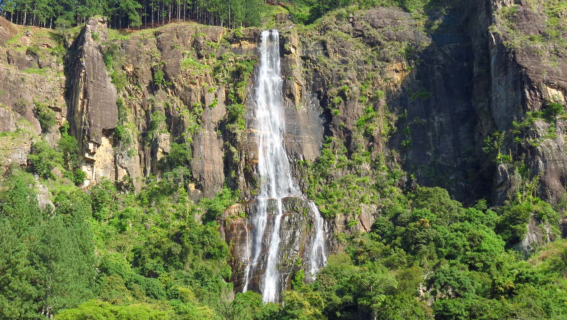 Bambarakanda Falls, the highest waterfall in Sri Lanka