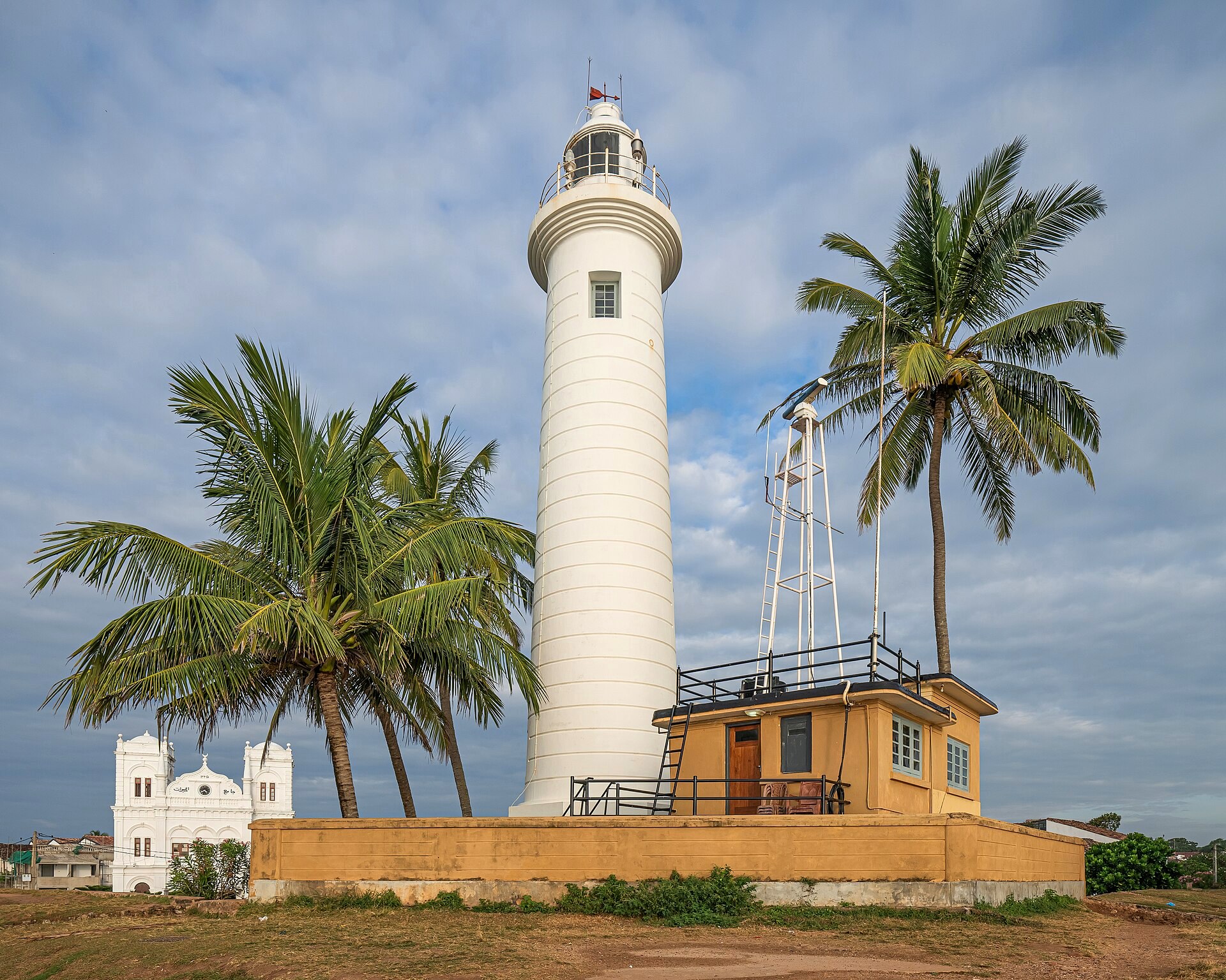 Galle Fort lighthouse by the sea
