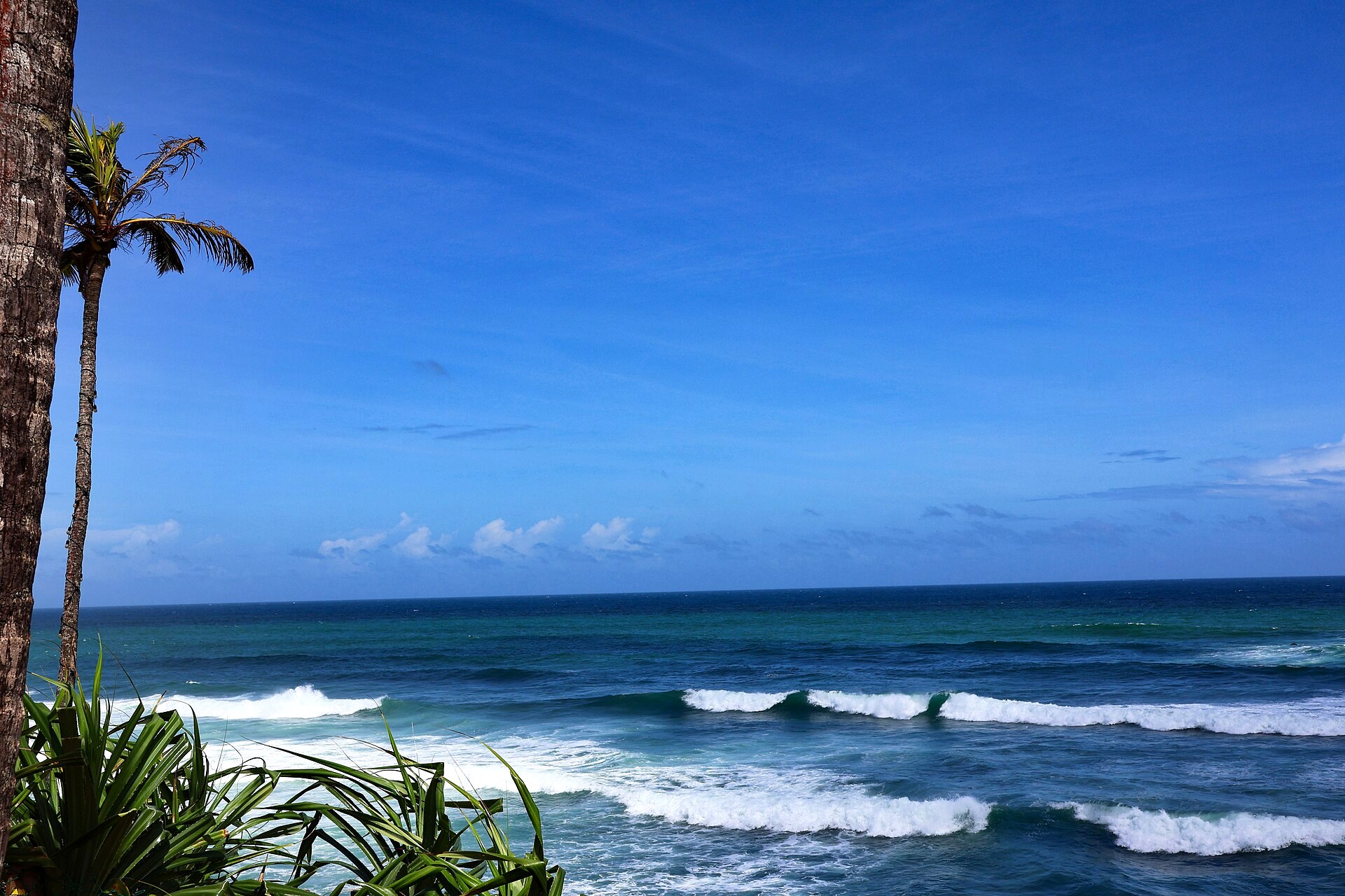 Coconut Tree Hill above the sea at Mirissa