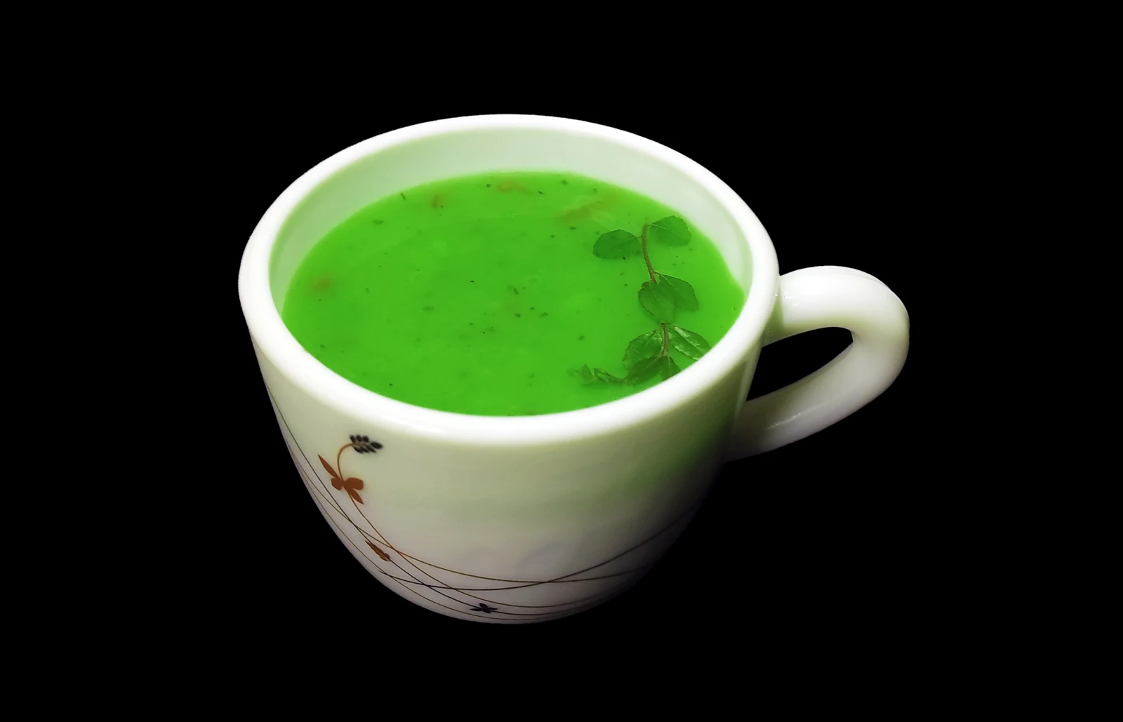 Sri Lankan kola kenda herbal rice porridge in a cup